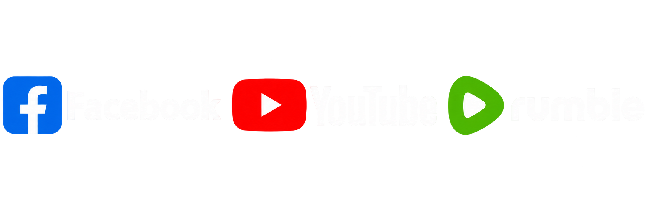 Facebook, YouTube and Rumble
